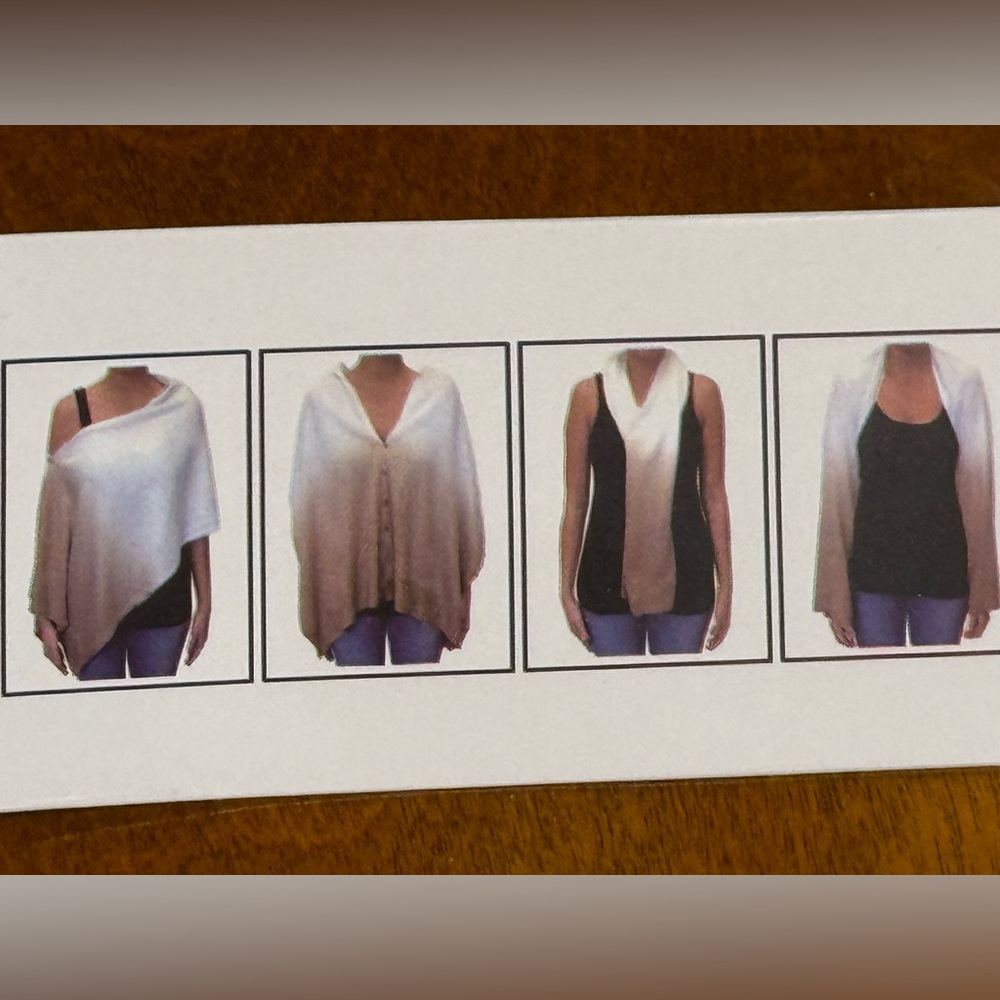 Chic Cream Women's Poncho